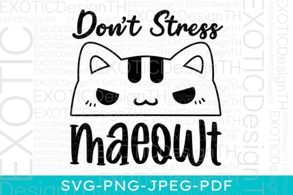 Don't Stress Meowt Funny Kitty Cat Paw Review